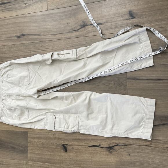 Abercrombie & Fitch Womens Relaxed Cargo Pockets Khaki Pants Size 29/8R Beige - Picture 10 of 10